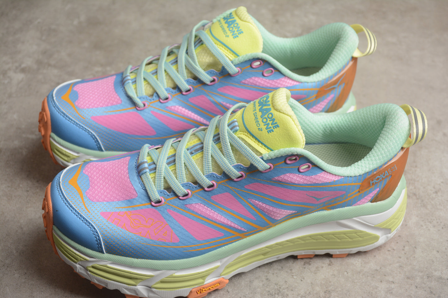 Hoka One One Mafate Speed 2 in Cyclamen/All Aboard - Best Reps Website 2025