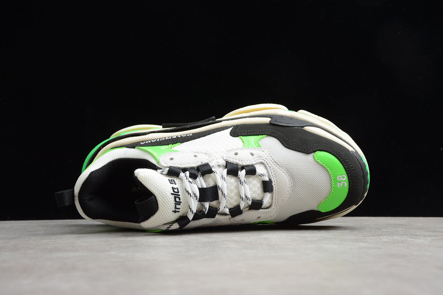 Balenciaga Triple S Sneaker 'White Green Fluo' - Best Reps Website 2025