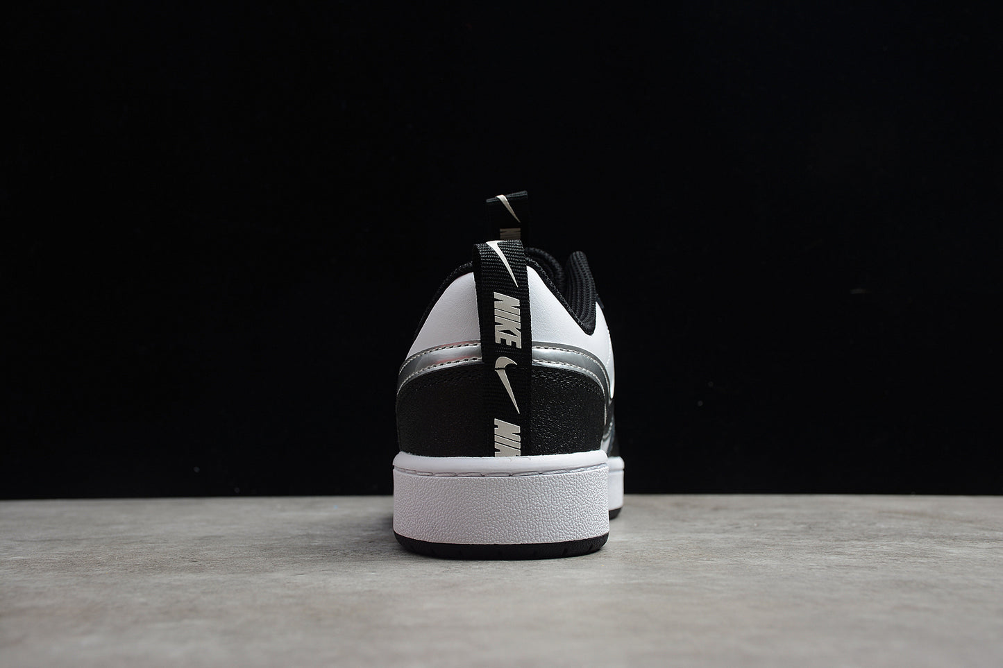 Nike Court Borough Low 2 SE GS "White Metallic Silver"