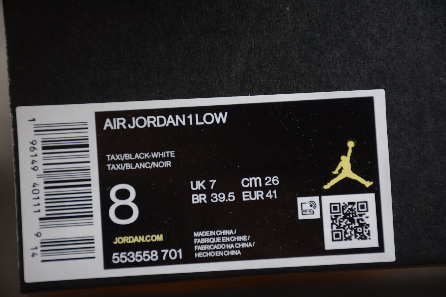 Air Jordan 1 Low "Taxi"