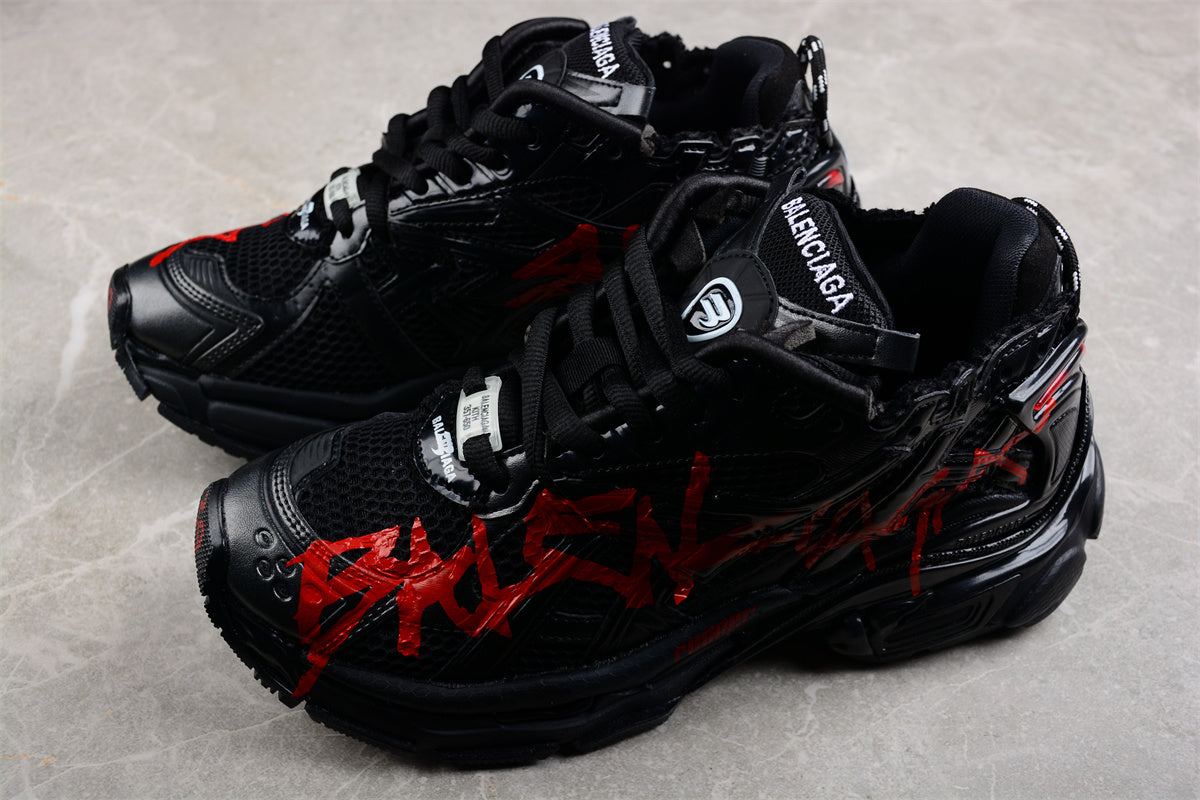 Balenciaga Runner Sneaker – Graffiti Black/Red - Best Reps Website 2025