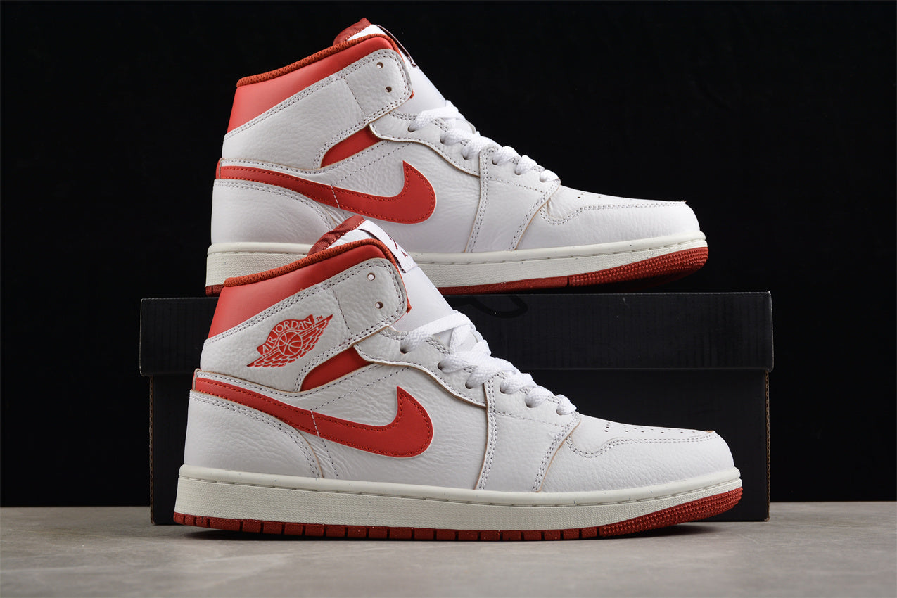 Nike Air Jordan 1 Mid "White Red Lobster" - Best Reps Website 2025