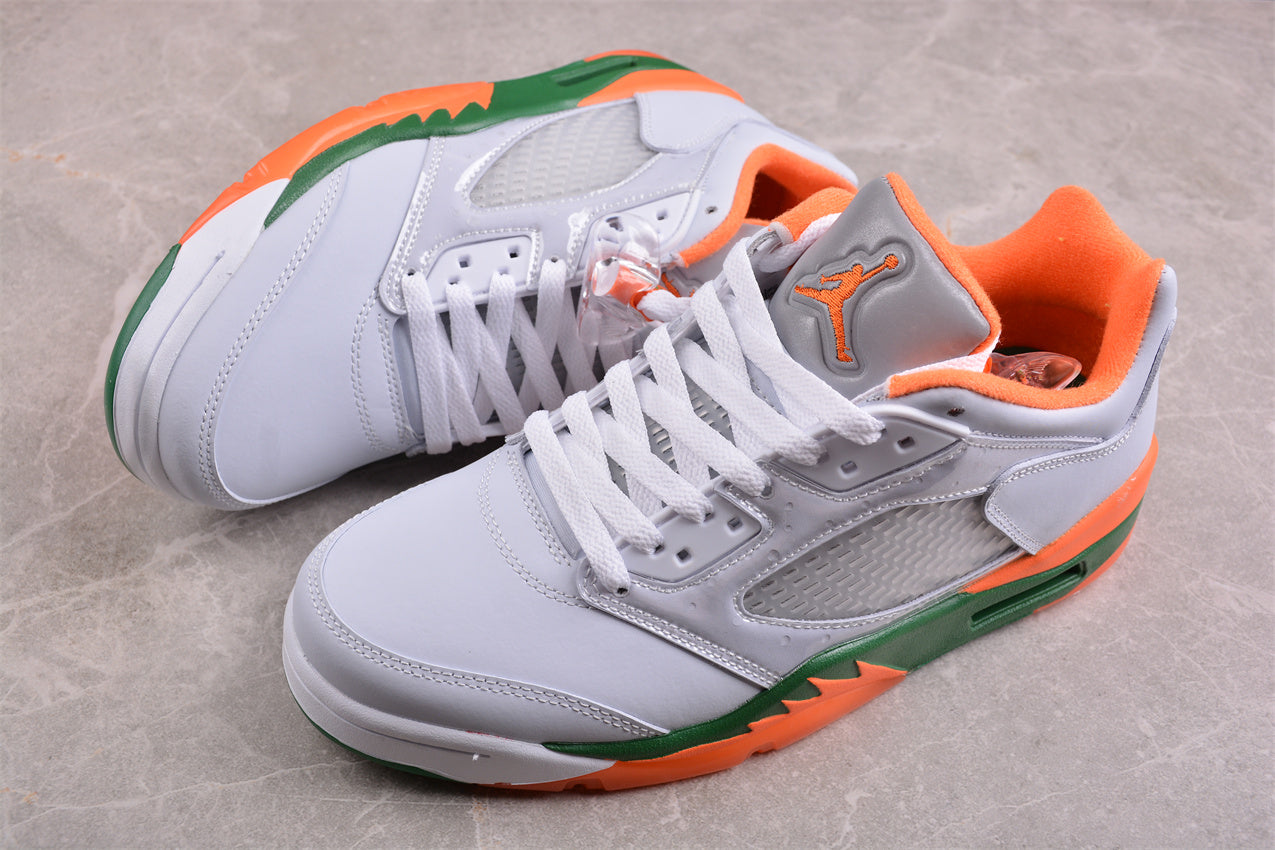 Air Jordan 5 Retro Low (GS) "Miami Hurricanes" - Best Reps Website 2025