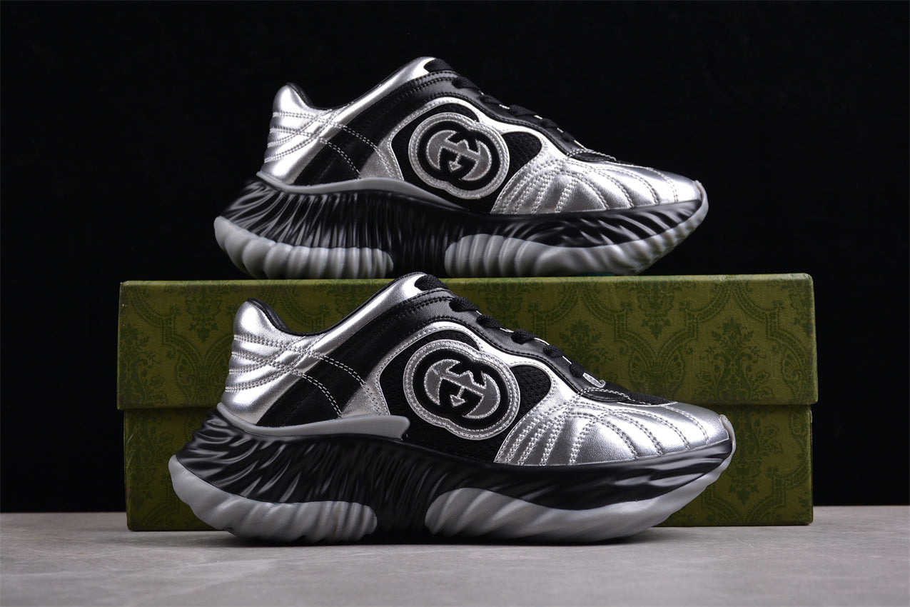 Gucci Ripple Sneaker "Silver Black" - Best Reps Website 2025