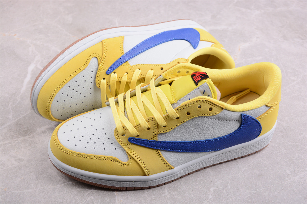 Nike Travis Scott x Air Jordan 1 Low "Canary Yellow" - Best Reps Website 2025