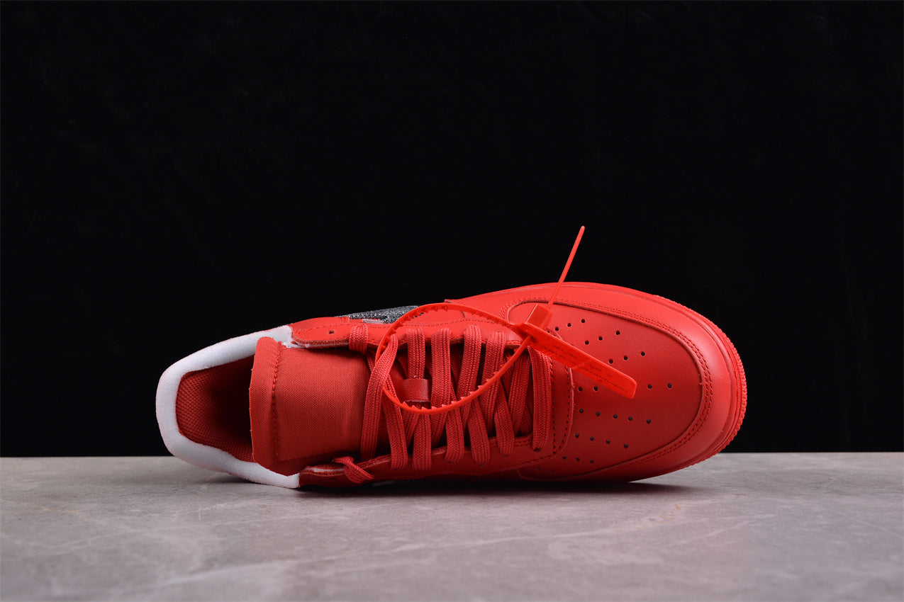 Off-White x Nike Air Force 1 "Brick Red"