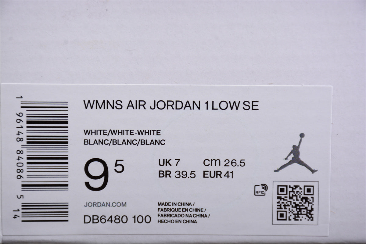 Air Jordan 1 Low Quilted "Triple White" DB6480-100 - Best Reps Website 2025