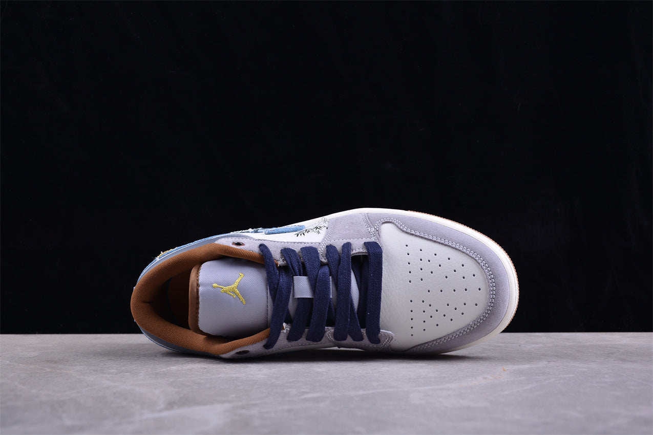 Air Jordan 1 Low SE "Phantom Repaired Denim" - Best Reps Website 2025