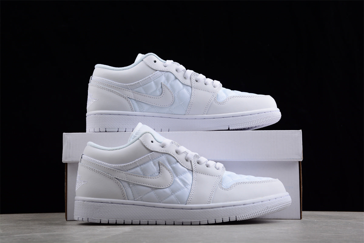 Air Jordan 1 Low Quilted "Triple White" DB6480-100 - Best Reps Website 2025