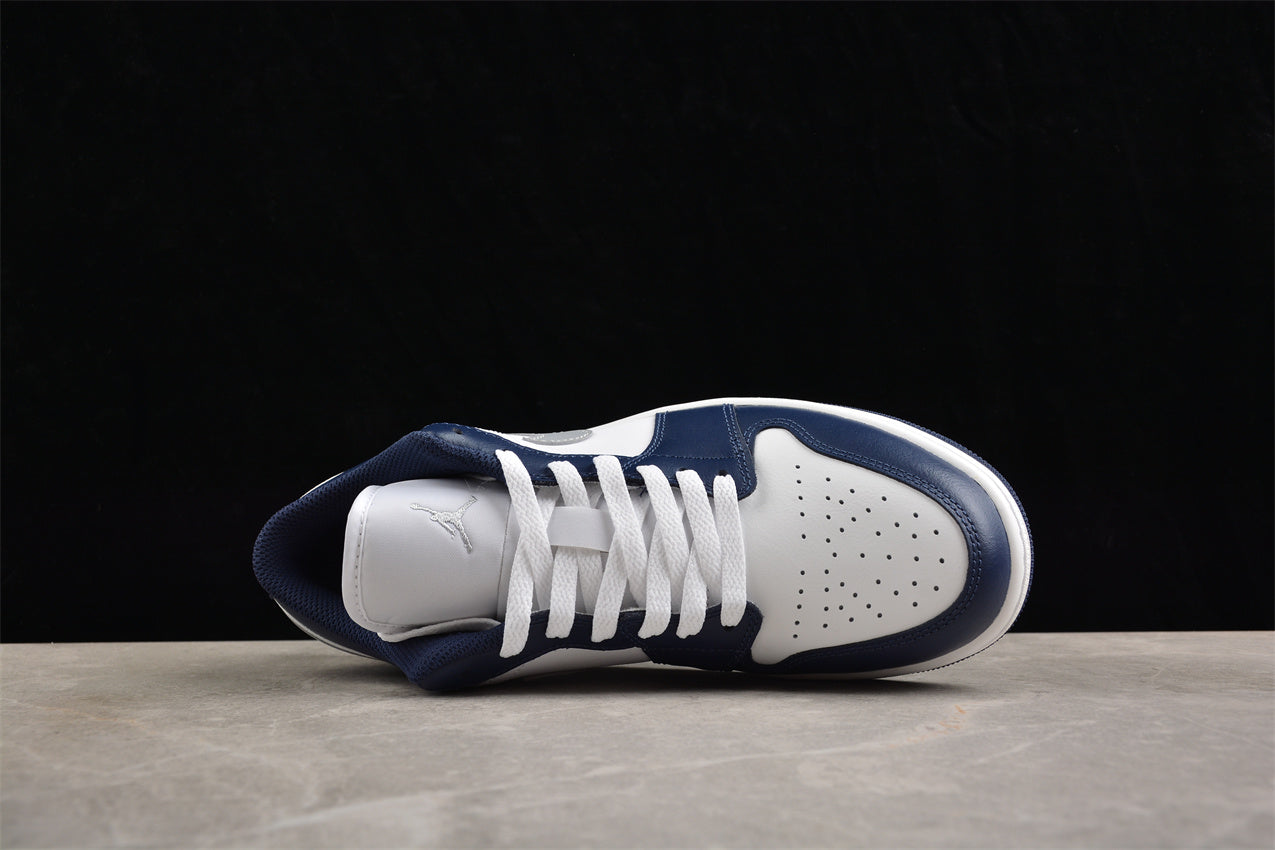 Air Jordan 1 Low 'Midnight Navy Wolf Grey' - Best Reps Website 2025