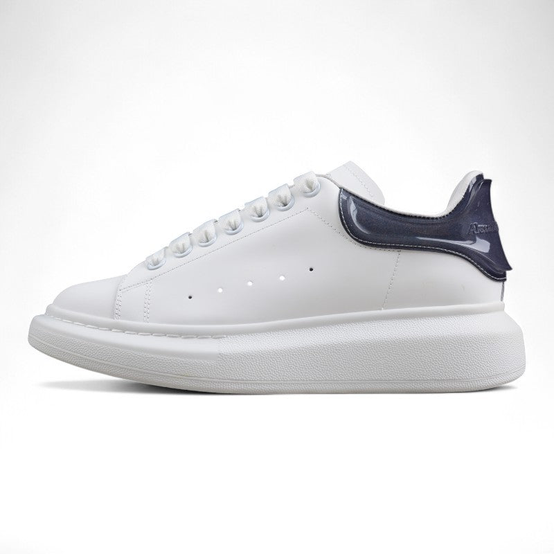 Alexander McQueen Oversized Sneaker in White/Navy - Best Reps Website 2025