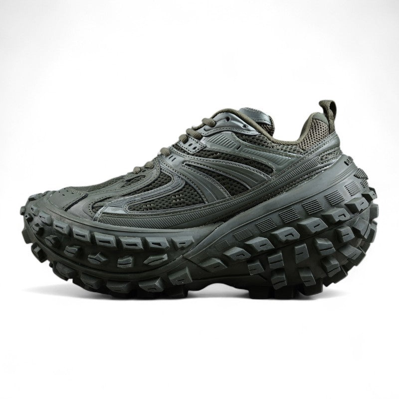 Balenciaga Defender Rubber Platform Sneakers in Khaki - Best Reps Website 2025