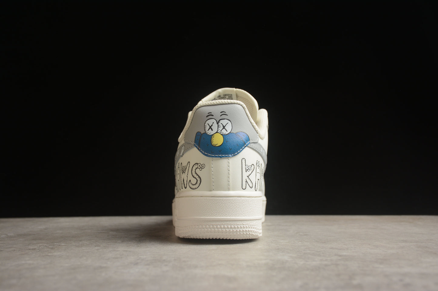 Custom Nike Air Force 1 x KAWS 1 Beige/Grey