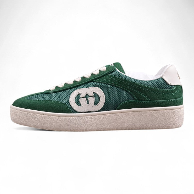 Gucci Interlocking G Green Suede Low Top Sneakers - Best Reps Website 2025