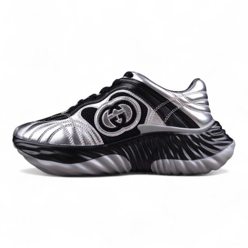 Gucci Ripple Sneaker "Silver Black" - Best Reps Website 2025