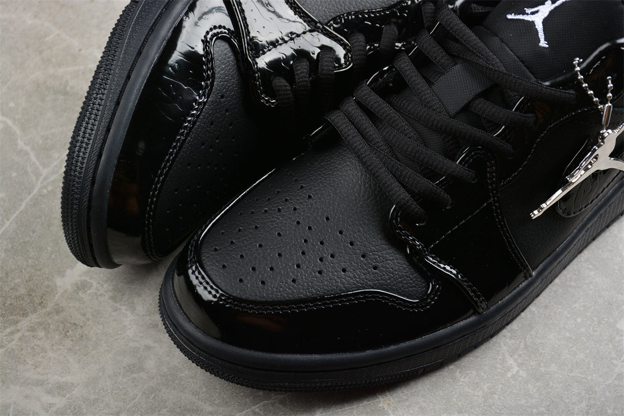 Jordan 1 Low SE Patent Elephant Black