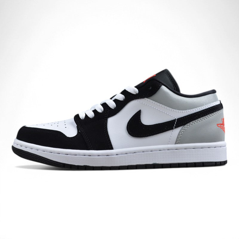 Jordan 1 Low SE "White Fire Red Black Matte Silver"