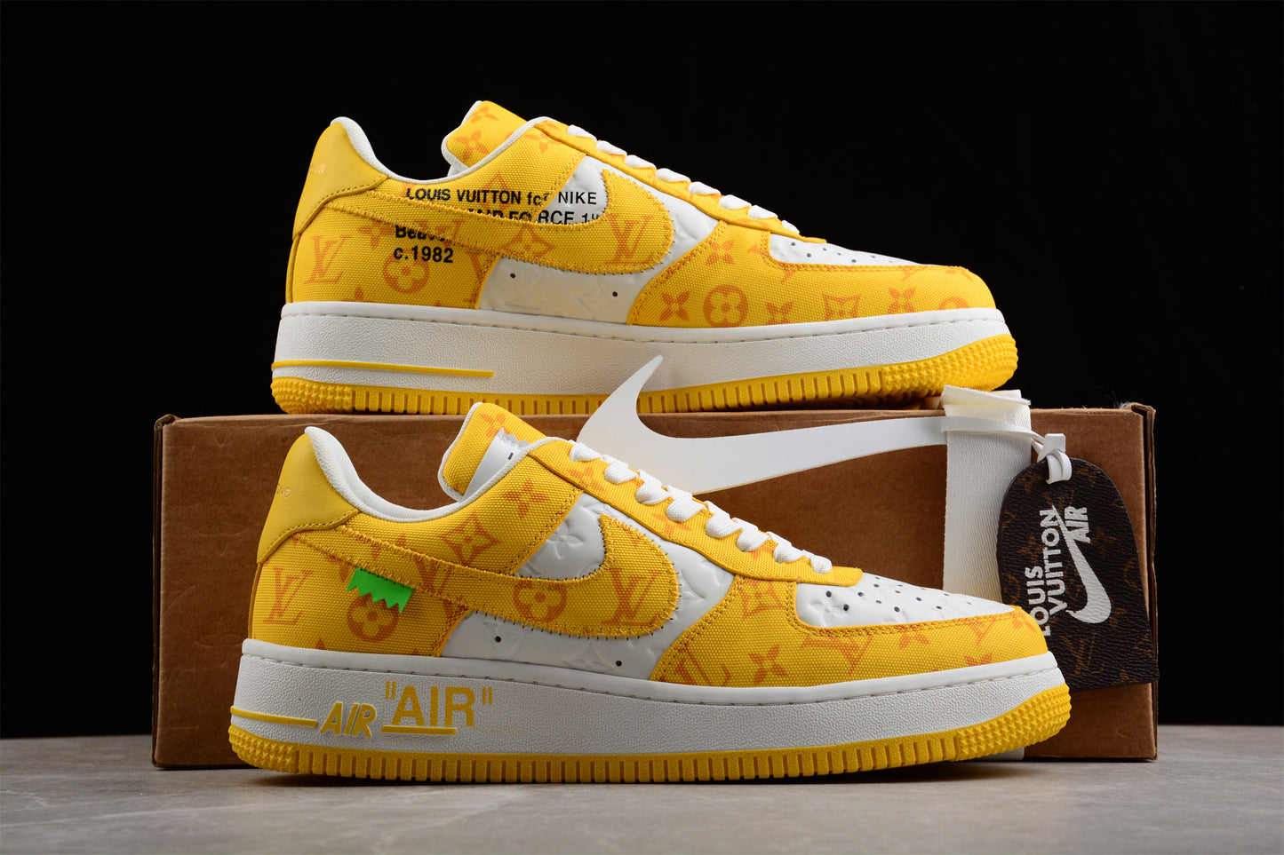 LV x Nike Air Force 1 "Yellow"