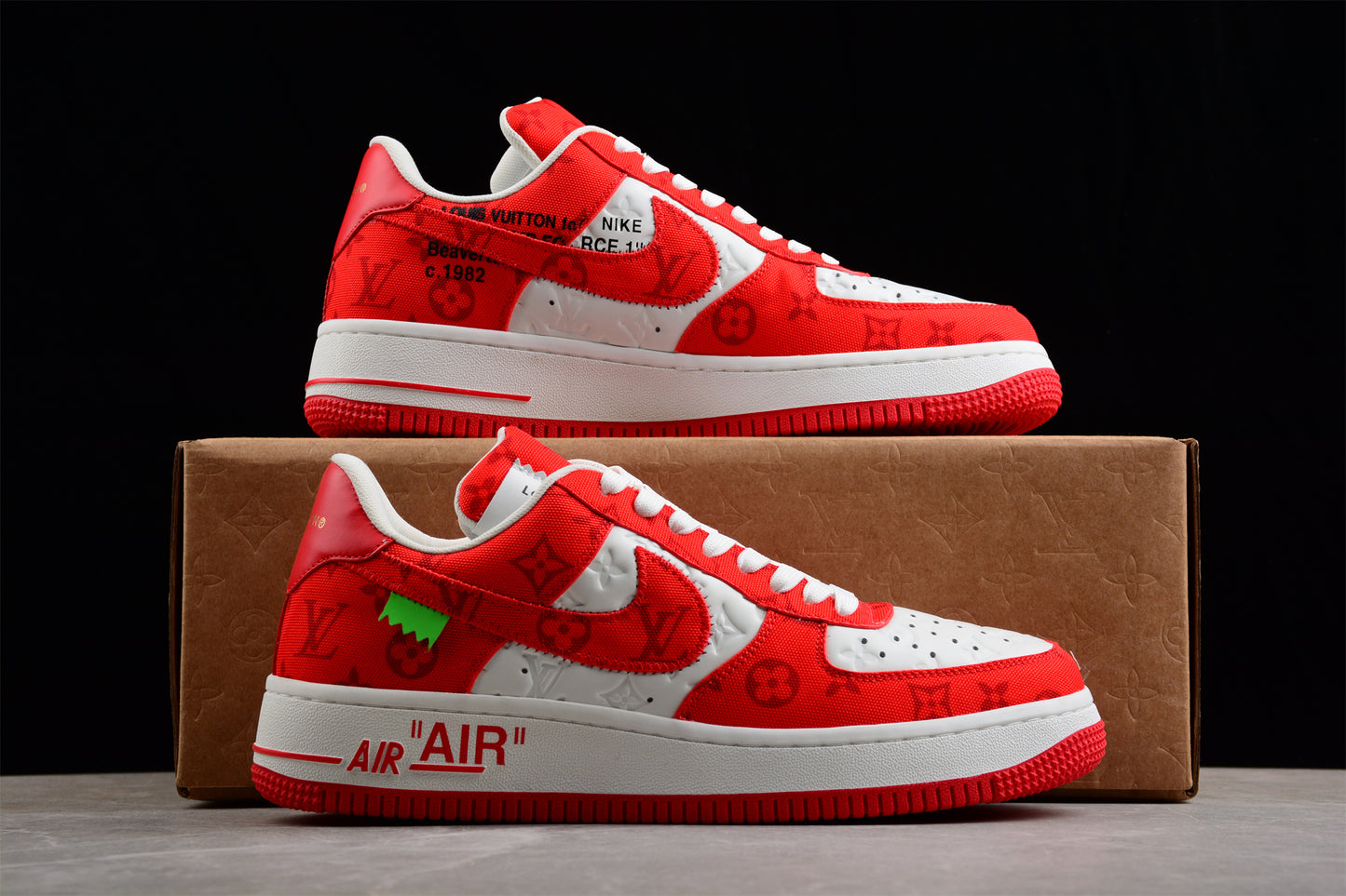 Louis Vuitton x Air Force 1 Low 'White Comet Red'