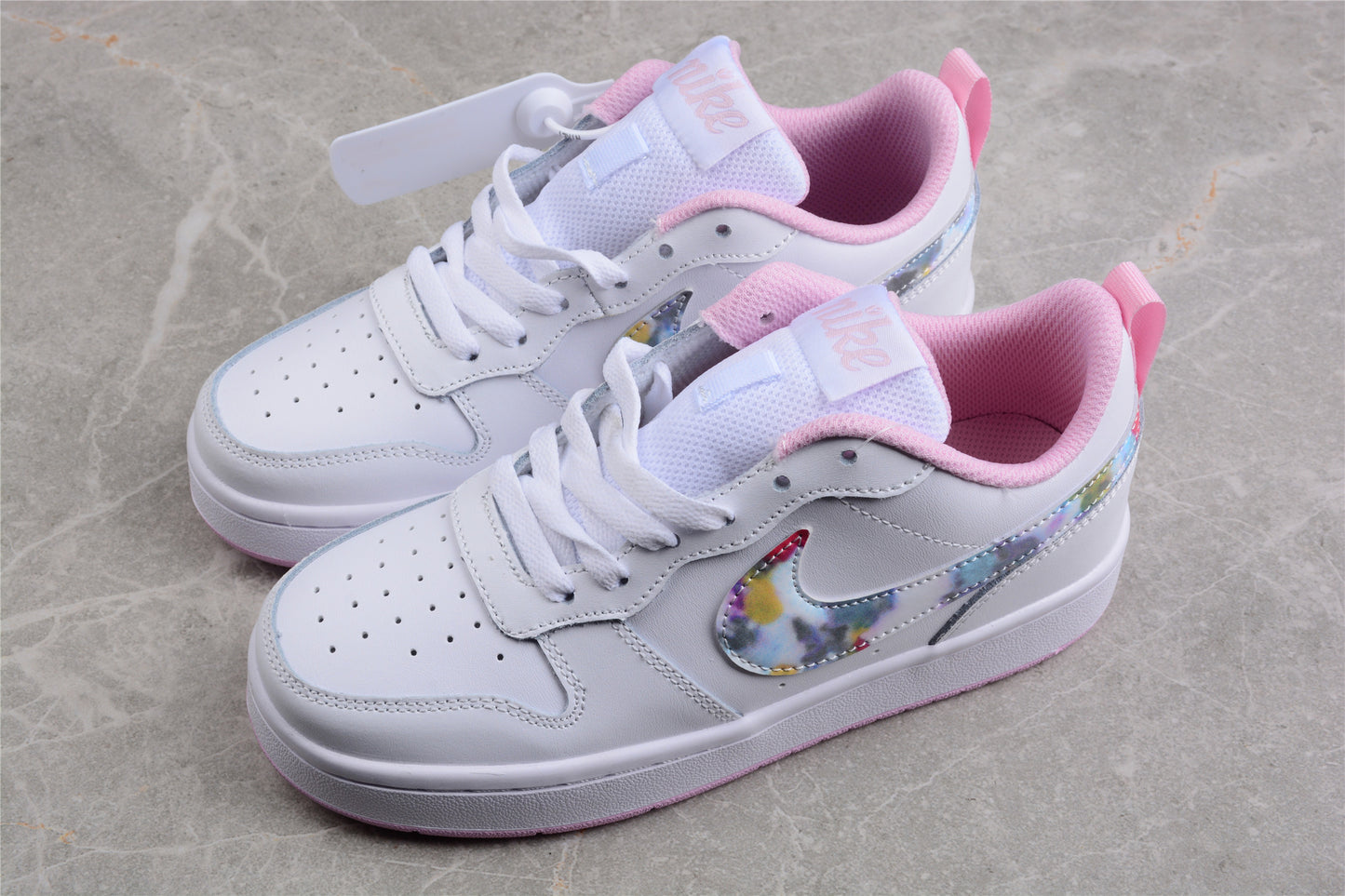 Nike Court Borough Low 2 SE GS 'Floral Swoosh'