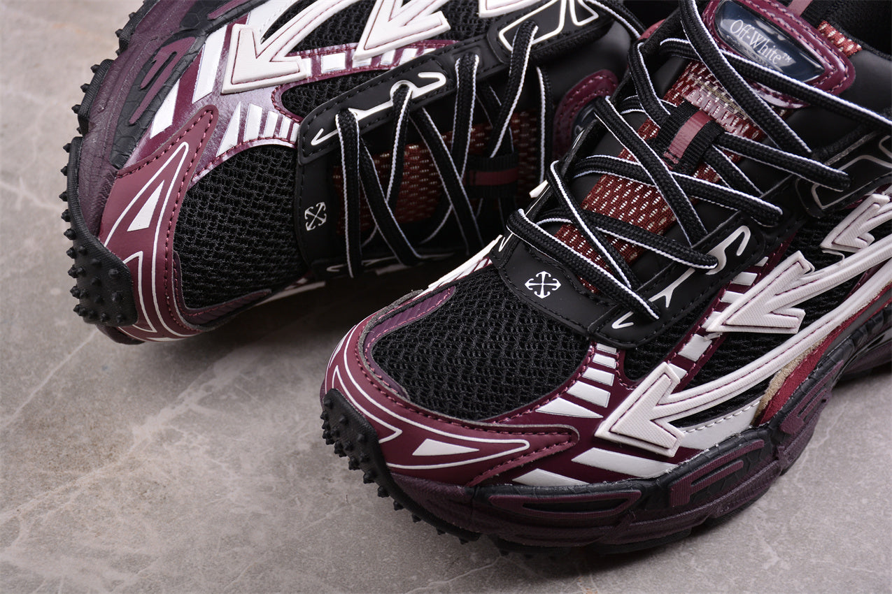 OFF-WHITE Be Right Back Burgundy/White