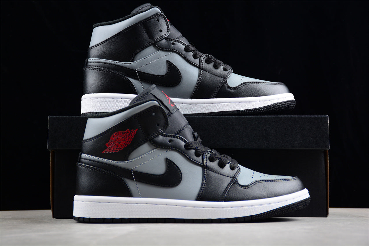 Nike Air Jordan 1 Mid "Shadow Red Black Particle Grey" - Best Reps Website 2025