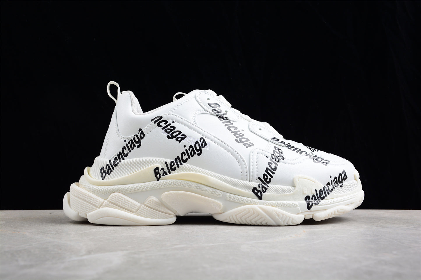 Balenciaga Triple S – Allover Logo White - Best Reps Website 2025