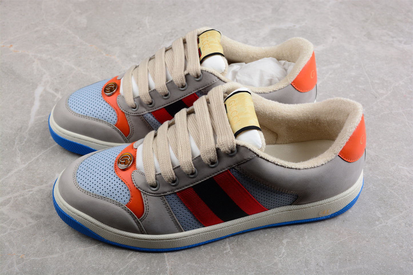 Gucci Screener "Lovelight Grey Suede" - Best Reps Website 2025