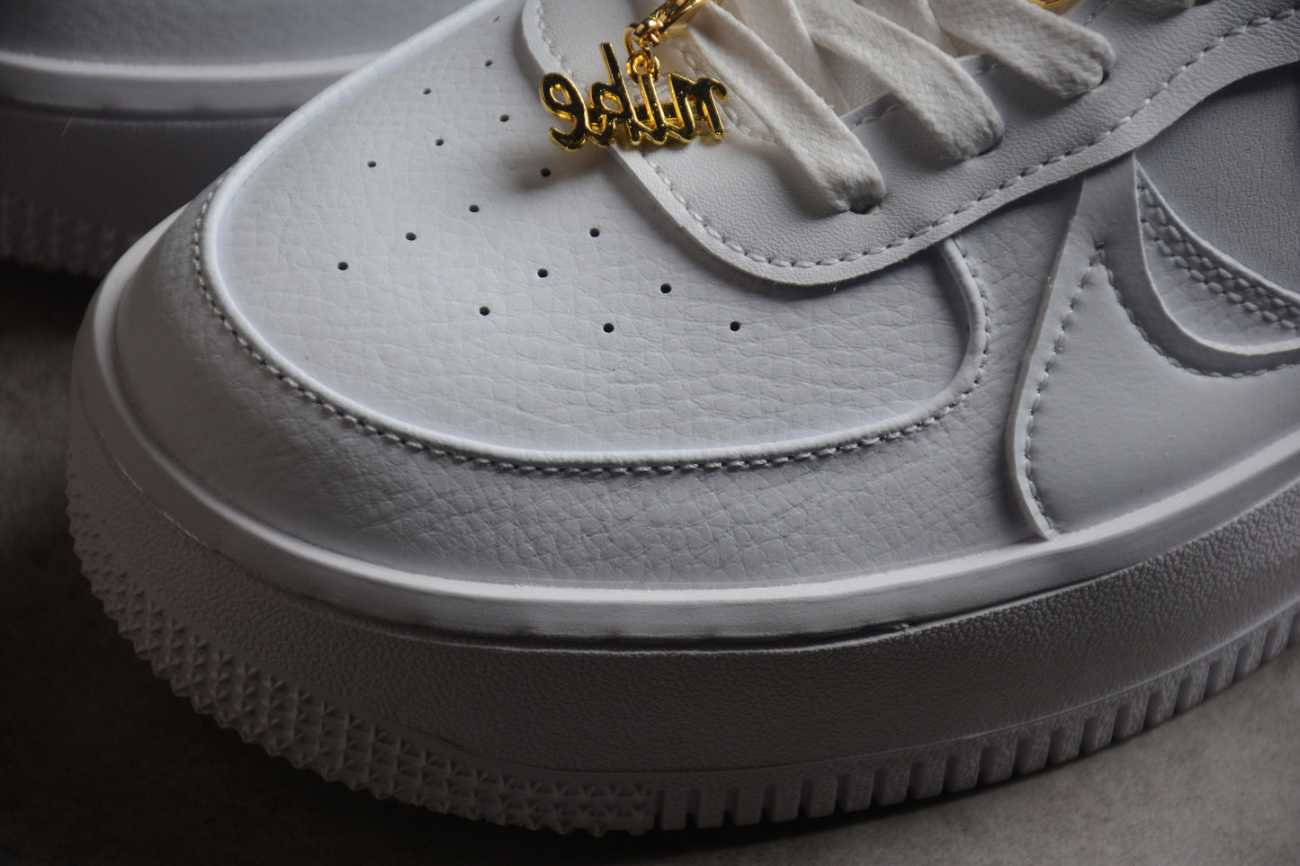 Nike Air Force 1 Low PLT AF.ORM “Bling” – White/Metallic Gold