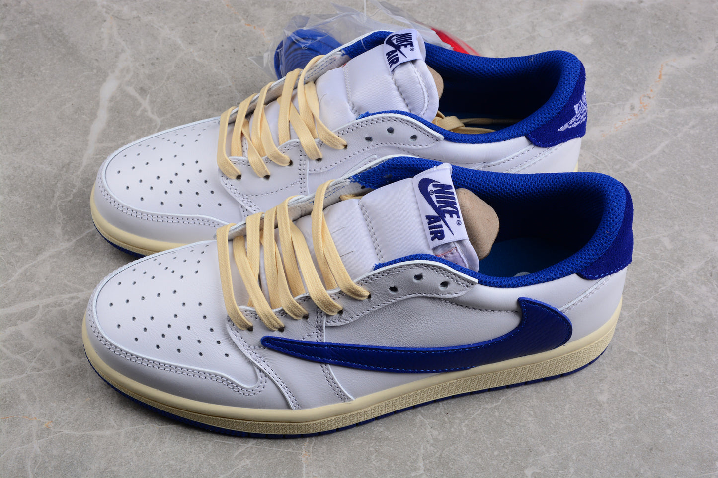Travis Scott x Fragment x Nike Air Jordan 1 Low OG “Sail Military Blue” - Best Reps Website 2025