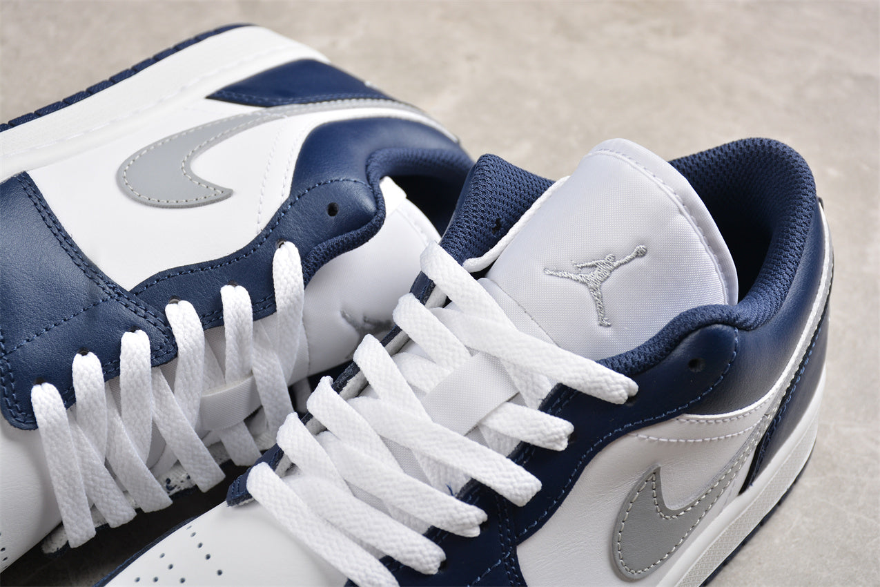 Air Jordan 1 Low 'Midnight Navy Wolf Grey' - Best Reps Website 2025