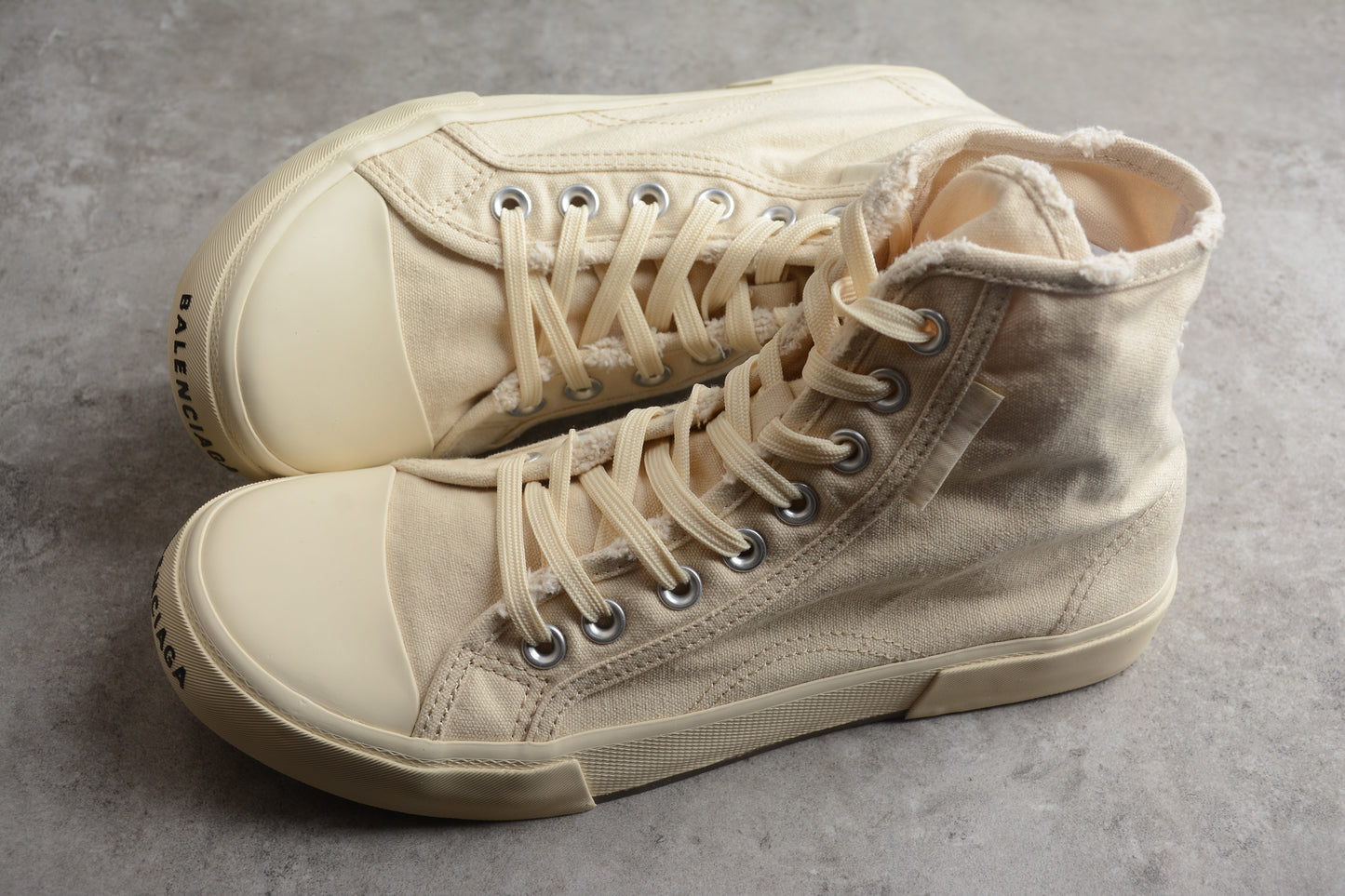 Balenciaga Paris Distressed High Canvas – Cream - Best Reps Website 2025