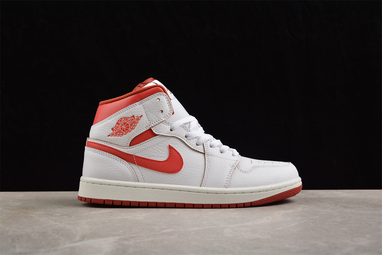 Nike Air Jordan 1 Mid "White Red Lobster" - Best Reps Website 2025