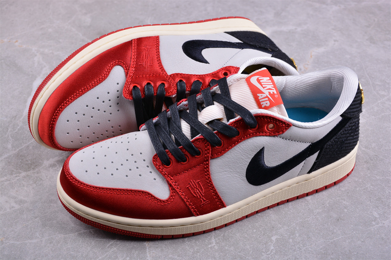 Jordan 1 x Trophy Room Retro Low OG SP Sail Varsity Red - Best Reps Website 2025