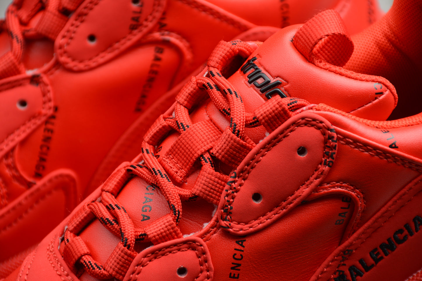 Balenciaga Triple S – Allover Logo Red - Best Reps Website 2025