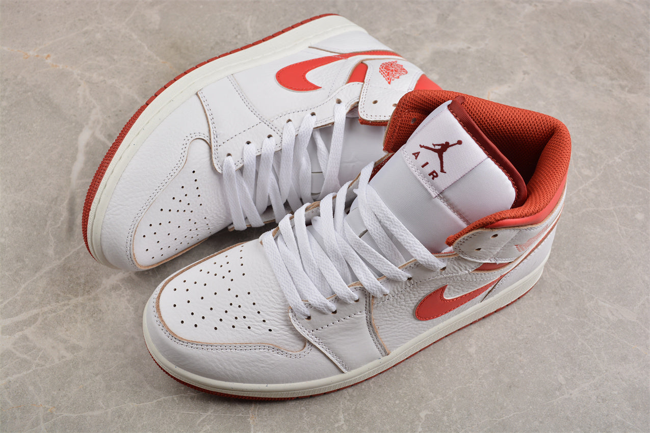 Nike Air Jordan 1 Mid "White Red Lobster" - Best Reps Website 2025