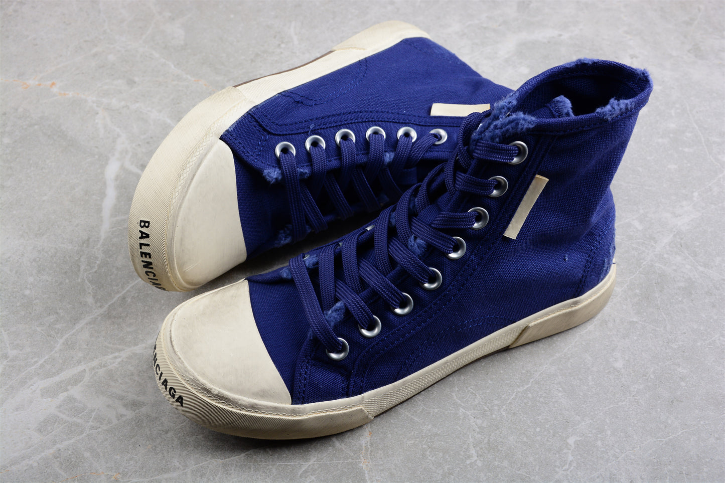 Balenciaga Paris High Top Canvas Sneakers – Blue - Best Reps Website 2025