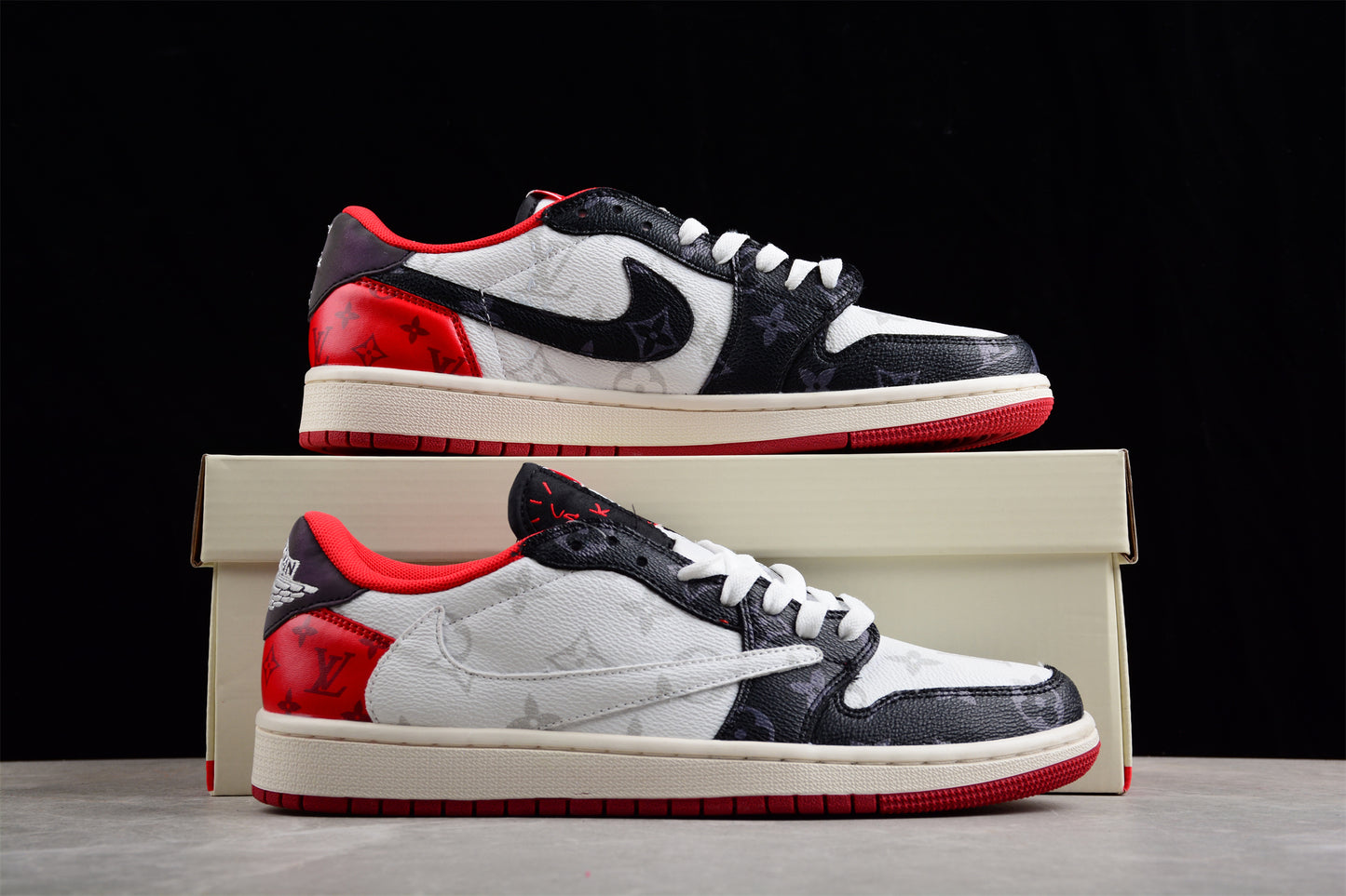 Air JORDAN 1 Low Travis Scott Black/Red/LV - Best Reps Website 2025
