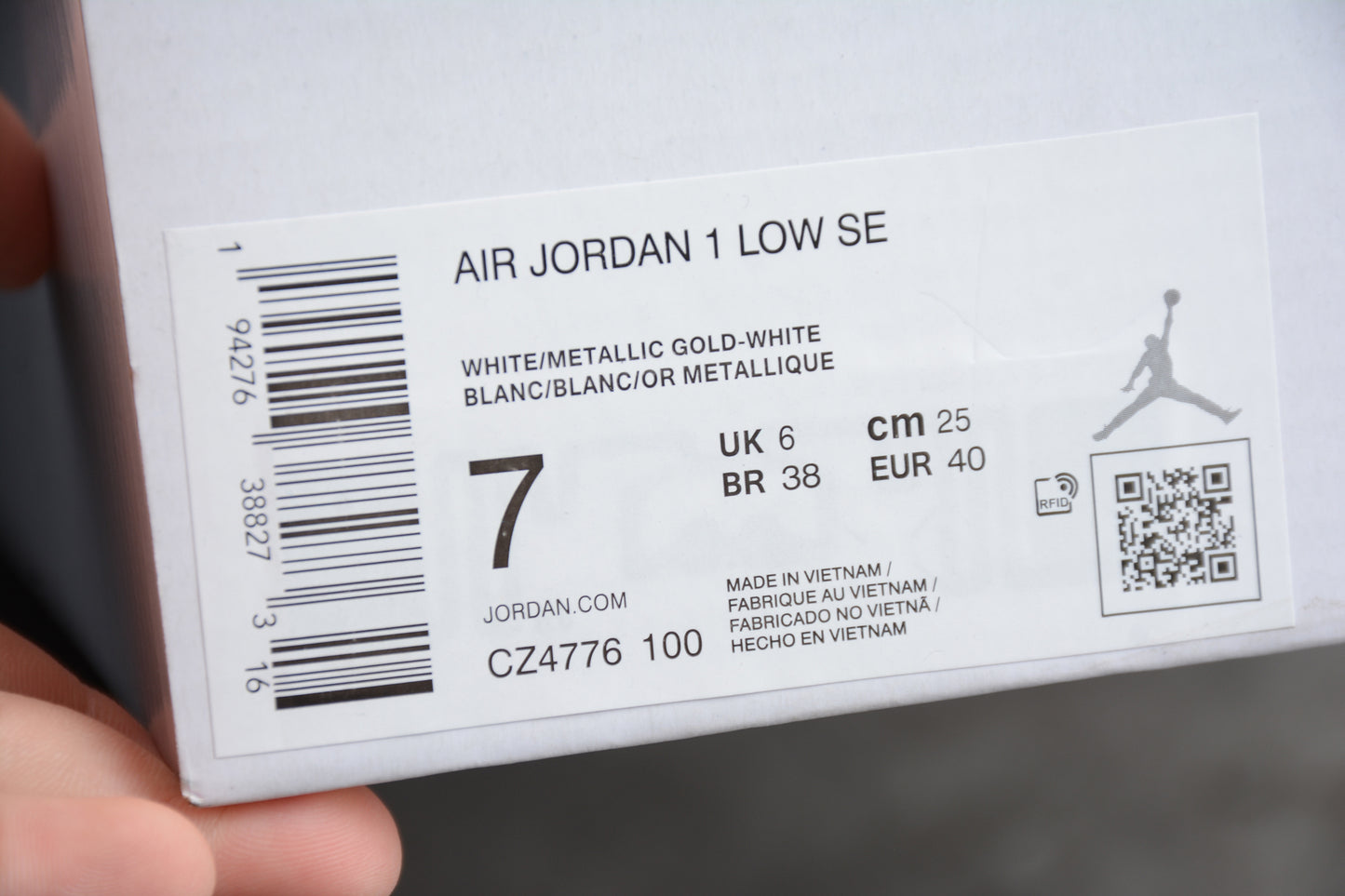 Nike Air Jordan 1 Low SE White Metallic Gold - Best Reps Website 2025