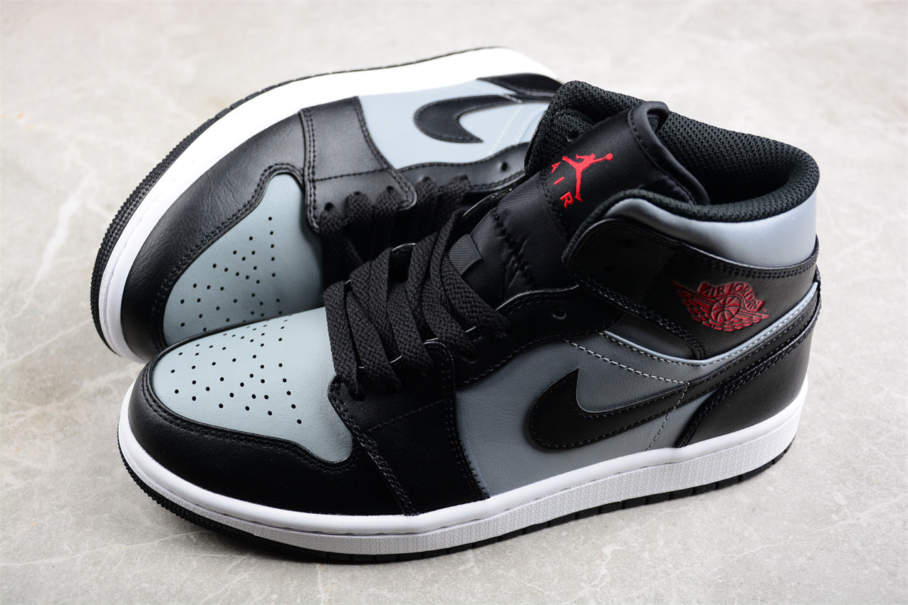 Nike Air Jordan 1 Mid "Shadow Red Black Particle Grey" - Best Reps Website 2025