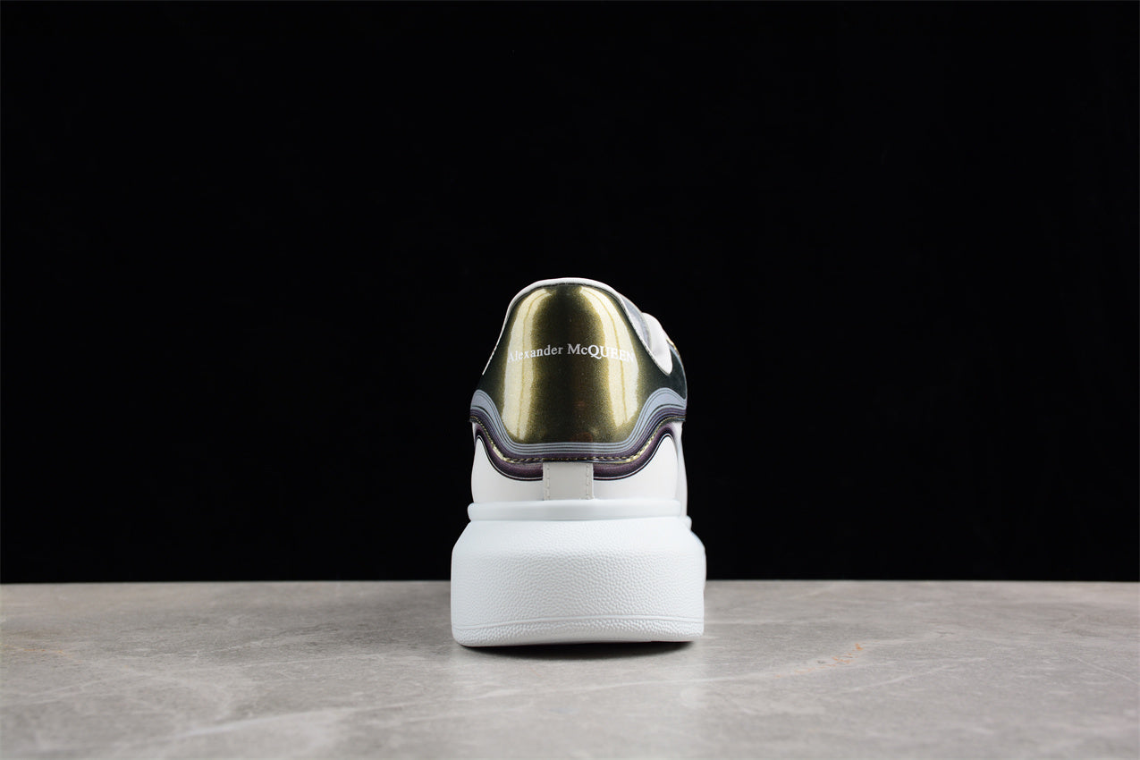 Alexander McQueen Oversized Sneaker in White/Silver - Best Reps Website 2025