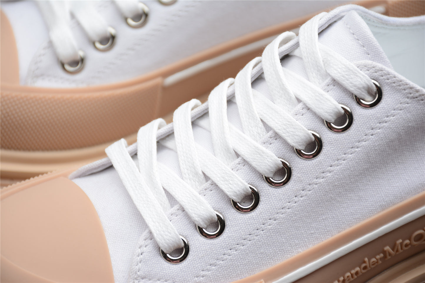 Alexander McQueen Tread Slick Low in White/Tan - Best Reps Website 2025