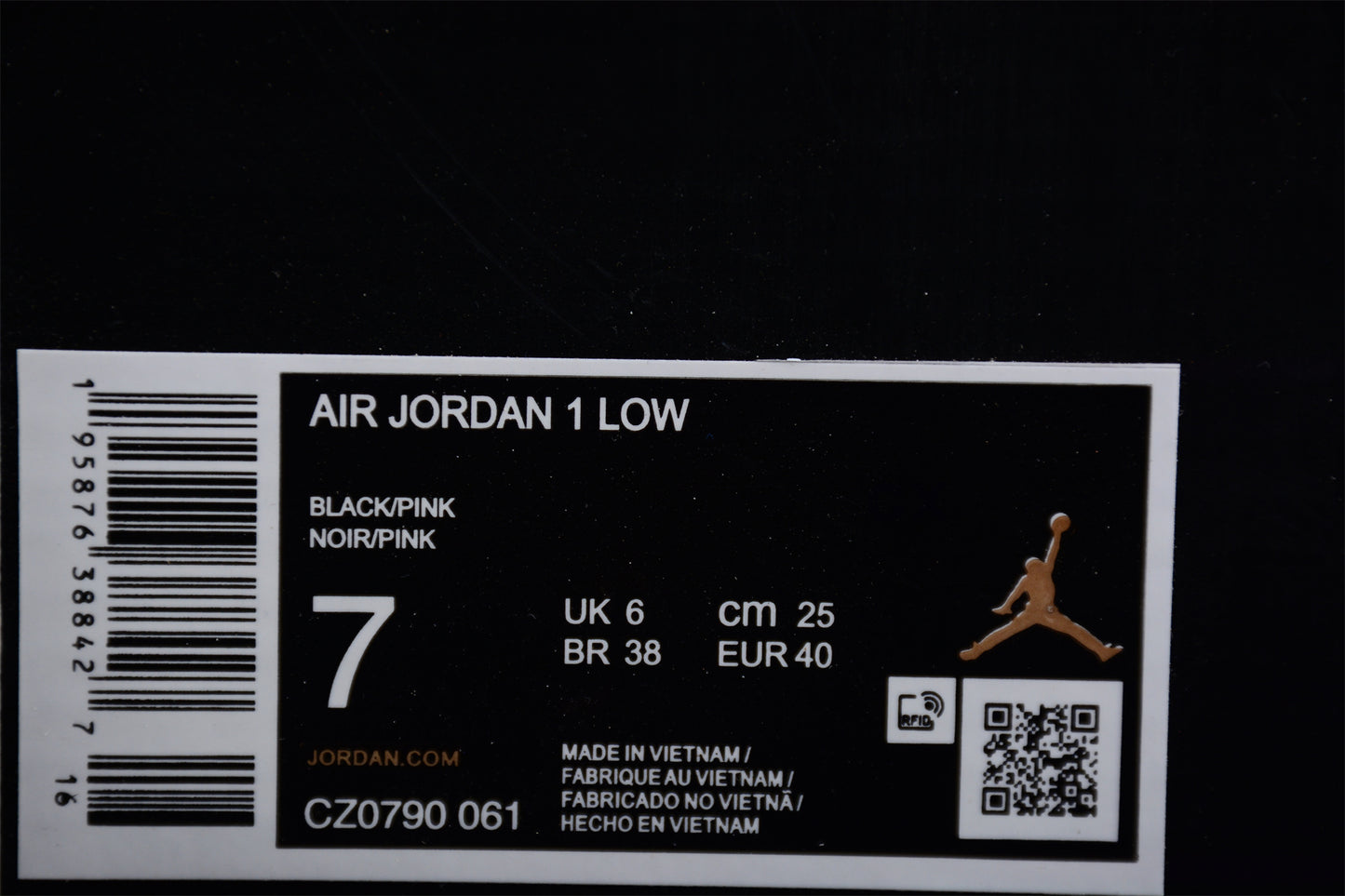 Nike Air Jordan 1 Low GS"White/Black/Pink" 553558-062 - Best Reps Website 2025