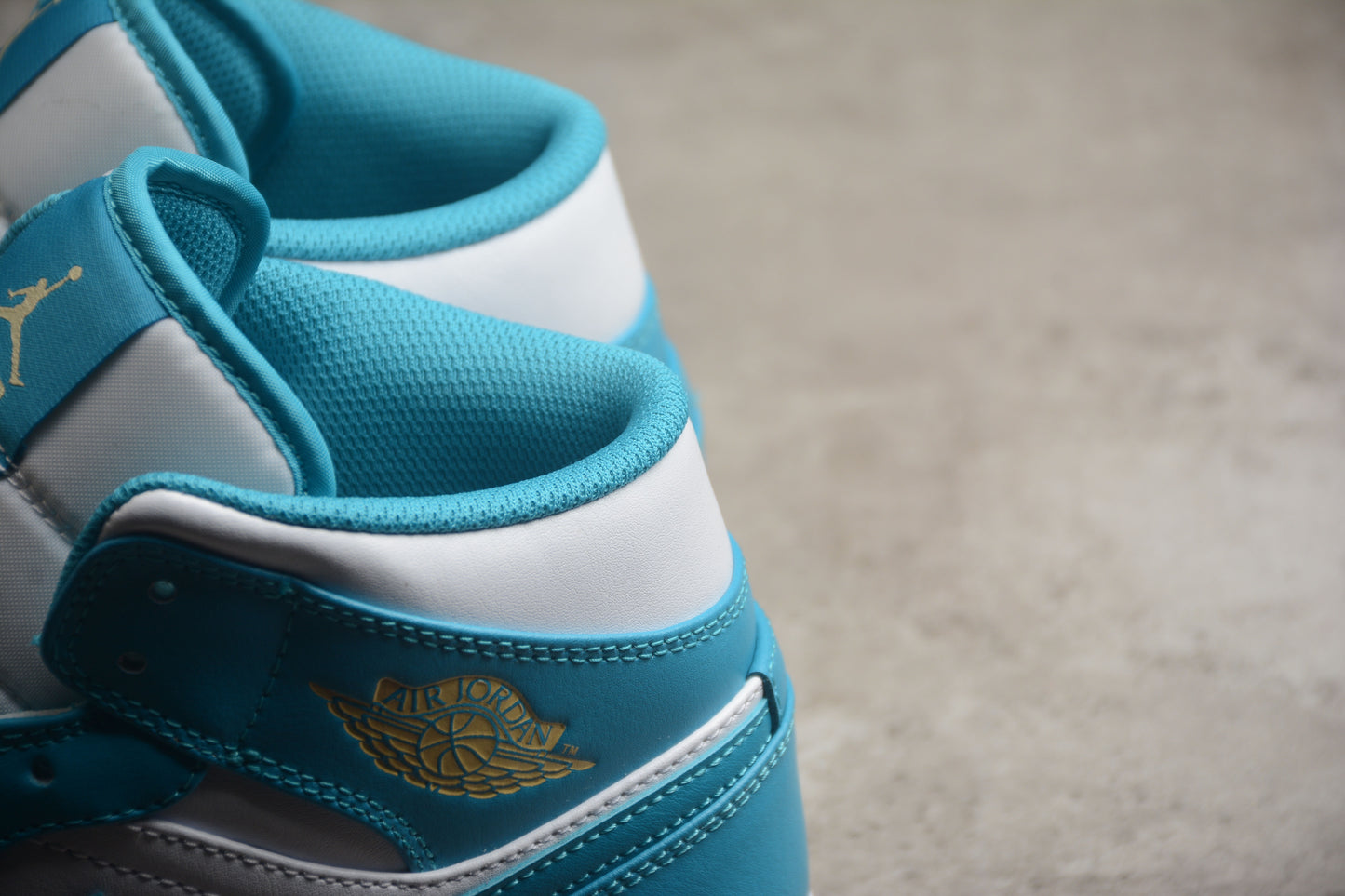Nike Air Jordan 1 Mid "Aquatone Celestial Gold White" - Best Reps Website 2025