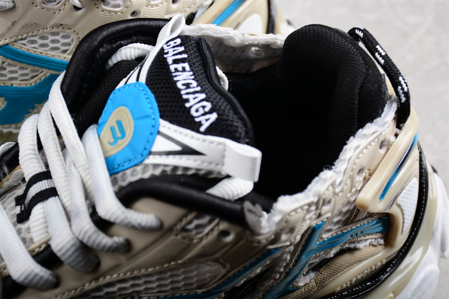 Balenciaga Runner – White/Beige/Blue - Best Reps Website 2025