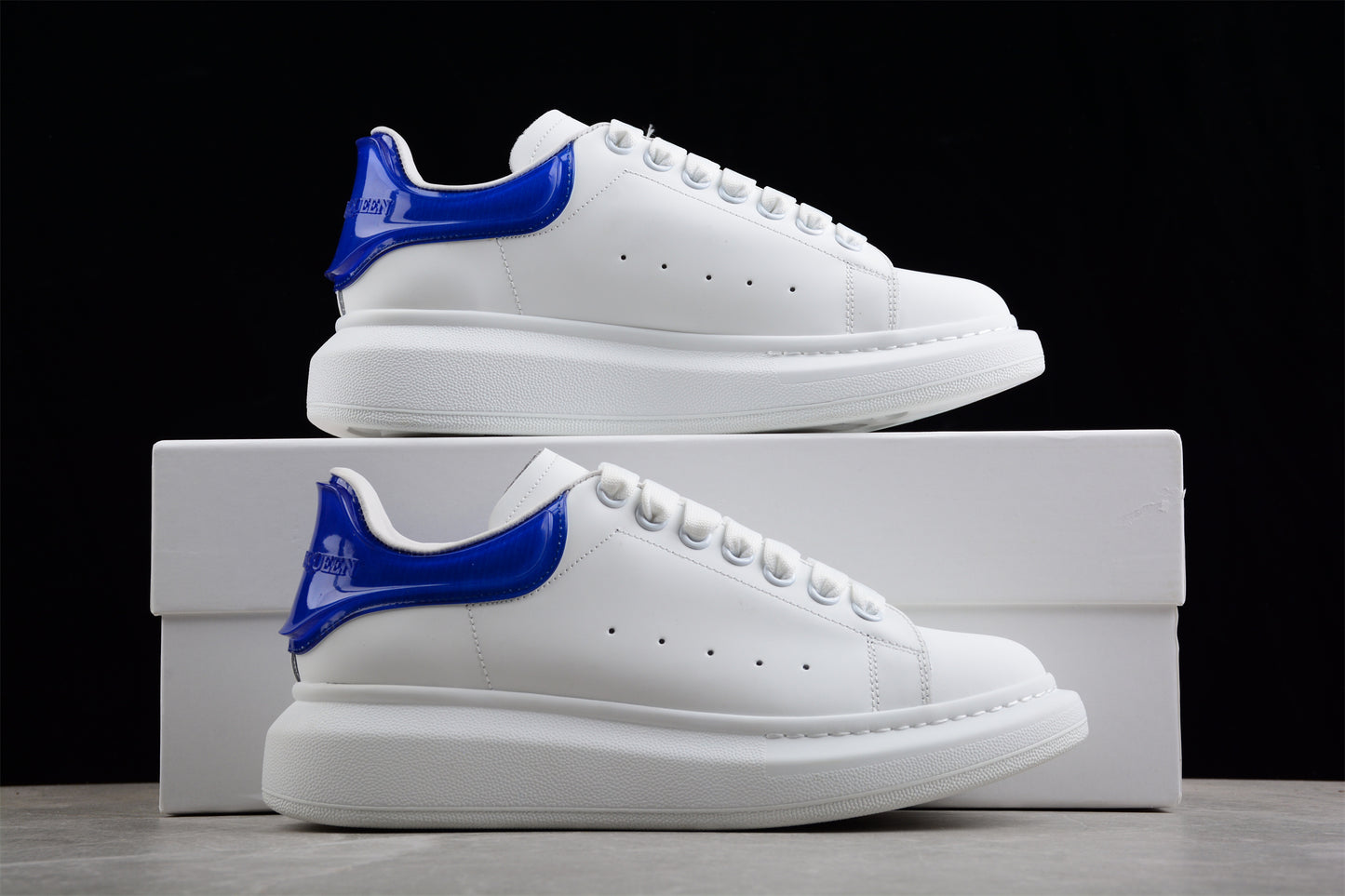 Alexander McQueen Oversized Sneaker 'White Electric Blue' - Best Reps Website 2025