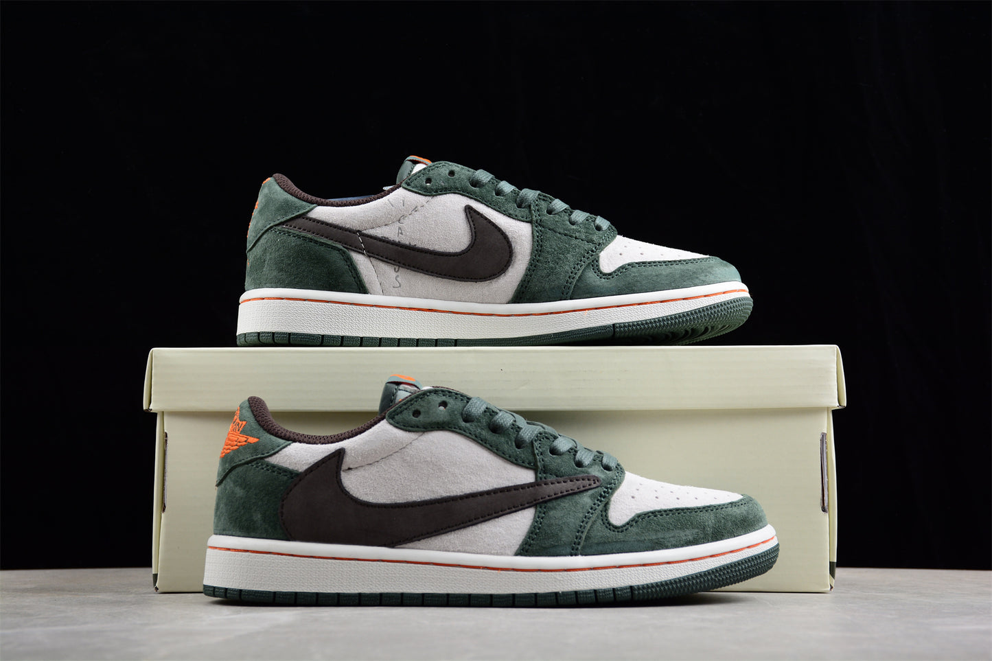 Travis Scott x Air Jordan 1 Low Blackish Green OG DM7866-686 - Best Reps Website 2025