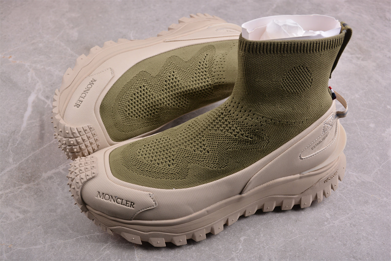 Moncler Trailgrip Sock Sneakers 'Green/Beige' - Best Reps Website 2025