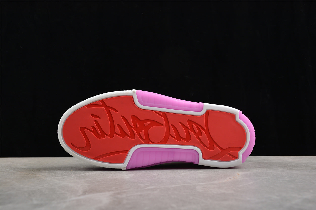 Christian Louboutin Astroloubi Spiked Leather in Pink/Golden