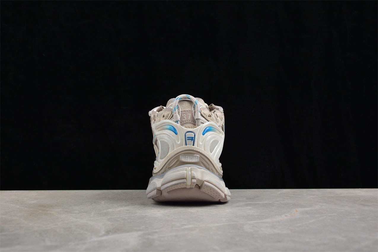 Balenciaga Women's Runner Sneaker in Taupe/Blue - Best Reps Website 2025